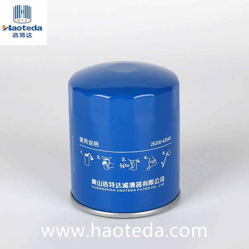 Abstractio Impurities Engine Oil Filter 26300-42040/Jx0808b2 Metallum Praesent Paper Core