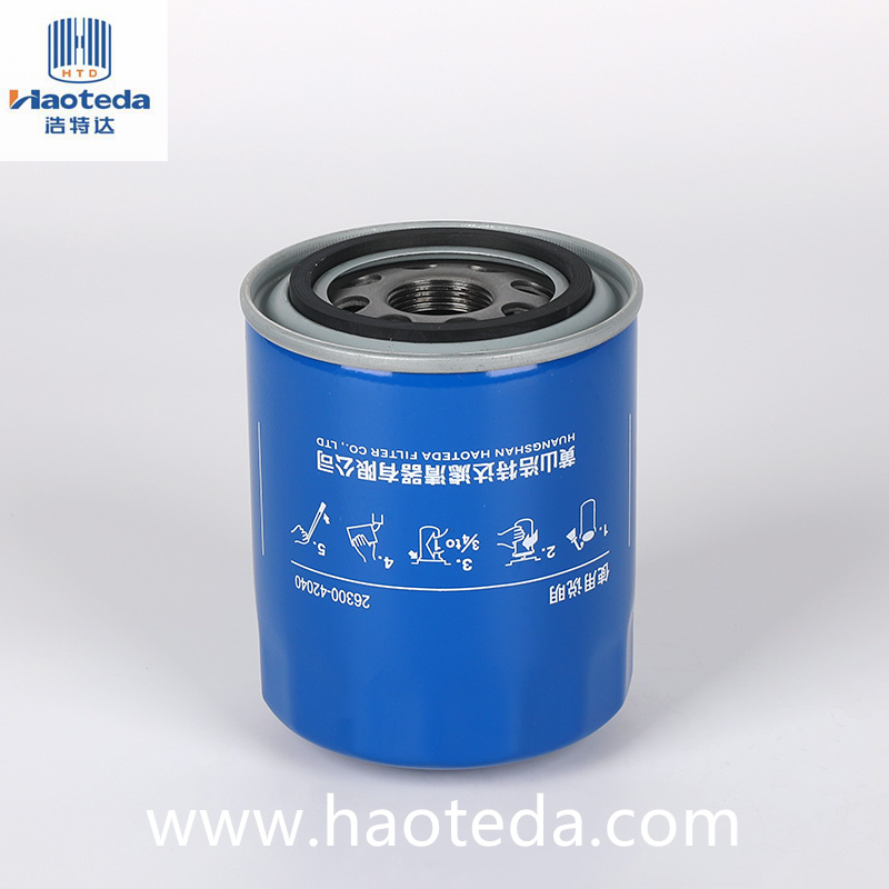 Abstractio Impurities Engine Oil Filter 26300-42040/Jx0808b2 Metallum Praesent Paper Core