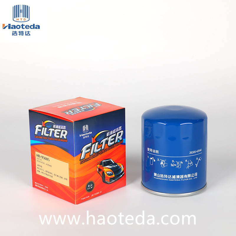 Abstractio Impurities Engine Oil Filter 26300-42040/Jx0808b2 Metallum Praesent Paper Core